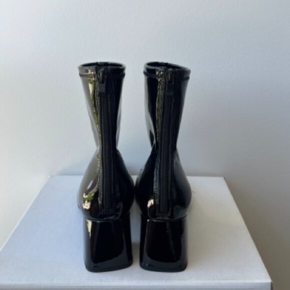 Charles & Keith Black Heel Ankle Boots - Picture 3 of 5